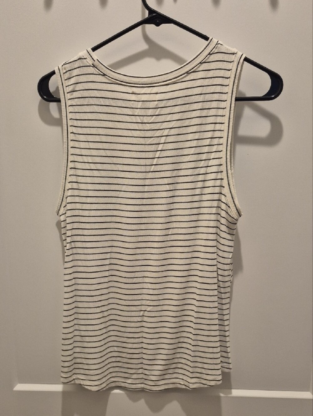 Thread & Supply Cream Tank Top with Black Stripes - Picture 2 of 2
